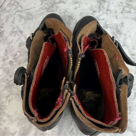 FREEBIRD LIMERICK Ankle Dark Brown Lace Zip Leather Distressed Boots Womens Sz 7 - Picture 8 of 16